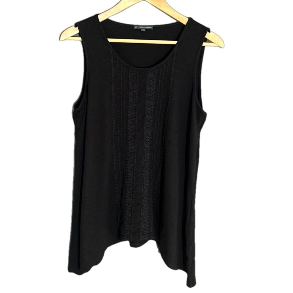 Adrianna Papell black sleeveless shirt size L